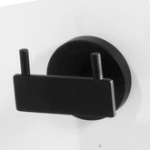 Ash Double Robe Hook - Matte Black